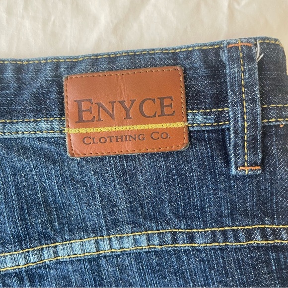 Vintage Enyce Jeans Mens Y2K Baggy Wide Leg Dark Wash Denim Size 36 - Picture 10 of 14
